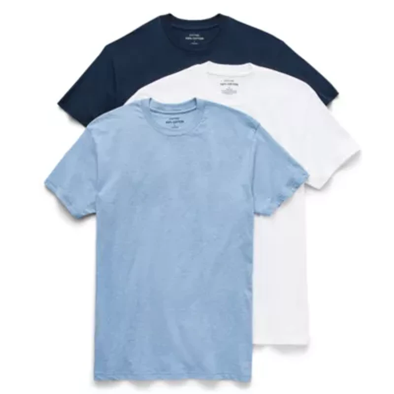 Stafford Super Soft Cotton Mens 3 Pack Short Sleeve Crew Neck T-Shirt