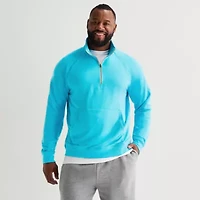 Xersion Mens Long Sleeve Active Big and Tall Quarter-Zip Pullover