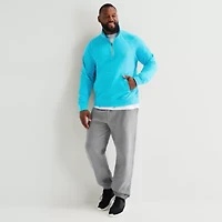 Xersion Mens Long Sleeve Active Big and Tall Quarter-Zip Pullover