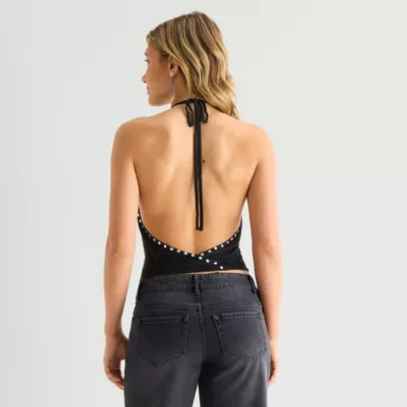 Forever 21 Womens Juniors Halter Neck Sleeveless Tank Top