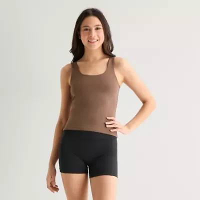Arizona So Smooth Womens Juniors Scoop Neck Sleeveless Tank Top