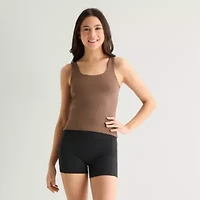 Arizona So Smooth Womens Juniors Scoop Neck Sleeveless Tank Top