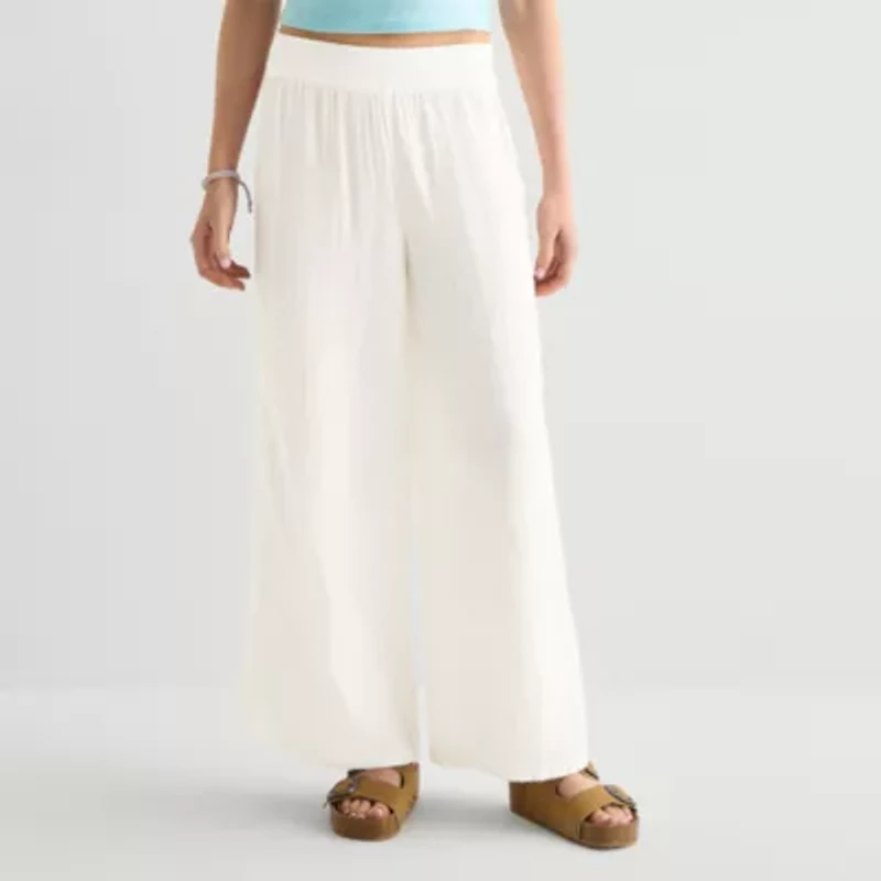 Arizona Womens Juniors Flare Pull-On Pant