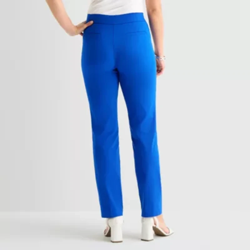 Liz Claiborne Lisa Womens Straight Pull-On Pant