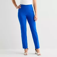 Liz Claiborne Lisa Womens Straight Pull-On Pant