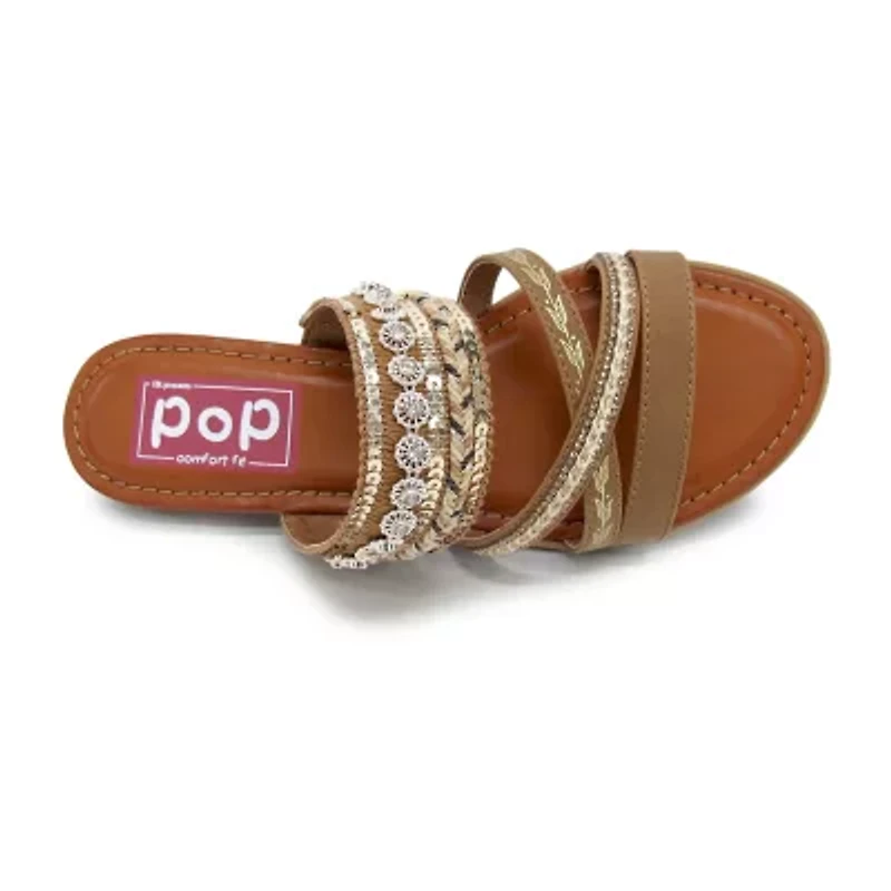 Pop Womens Jivanta Wedge Sandals