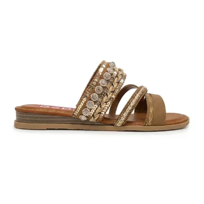 Pop Womens Jivanta Wedge Sandals