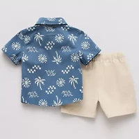 Little Stitch Baby Boys 2-pc. Short Set