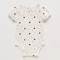 Okie Dokie Baby Girls Round Neck Short Sleeve Bodysuit