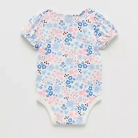 Okie Dokie Baby Girls Round Neck Short Sleeve Bodysuit