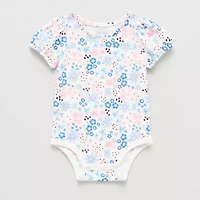 Okie Dokie Baby Girls Round Neck Short Sleeve Bodysuit