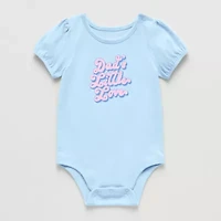 Okie Dokie Baby Girls Round Neck Short Sleeve Bodysuit