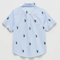 U.S. Polo Assn. Toddler Boys Short Sleeve Regular Fit Button-Down Shirt