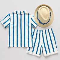 Little Lad Toddler Boys 3-pc. Short Set