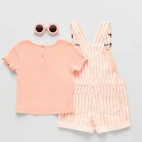 Little Lass Toddler Girls 2-pc. Shortall Set