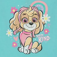 Little & Big Kid Girls Crew Neck Short Sleeve Regular Fit Paw Patrol Graphic T-Shirt