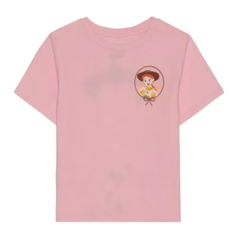 Little & Big Kid Girls Crew Neck Short Sleeve Regular Fit Jessie Graphic T-Shirt