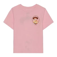 Little & Big Kid Girls Crew Neck Short Sleeve Regular Fit Jessie Graphic T-Shirt