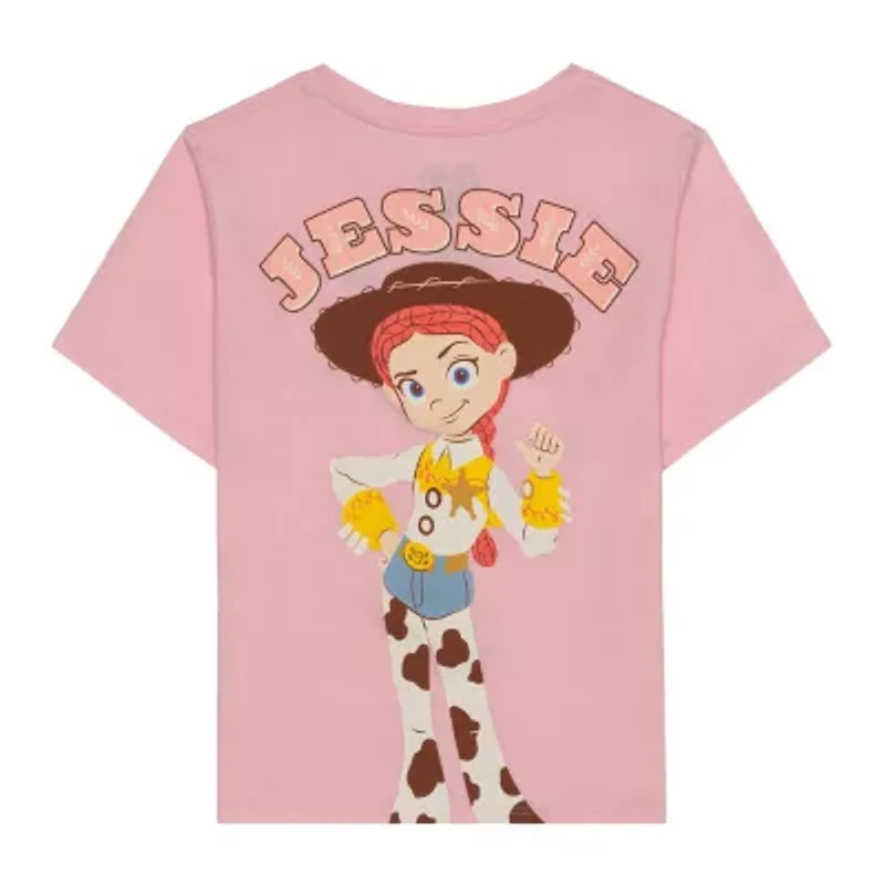Little & Big Kid Girls Crew Neck Short Sleeve Regular Fit Jessie Graphic T-Shirt