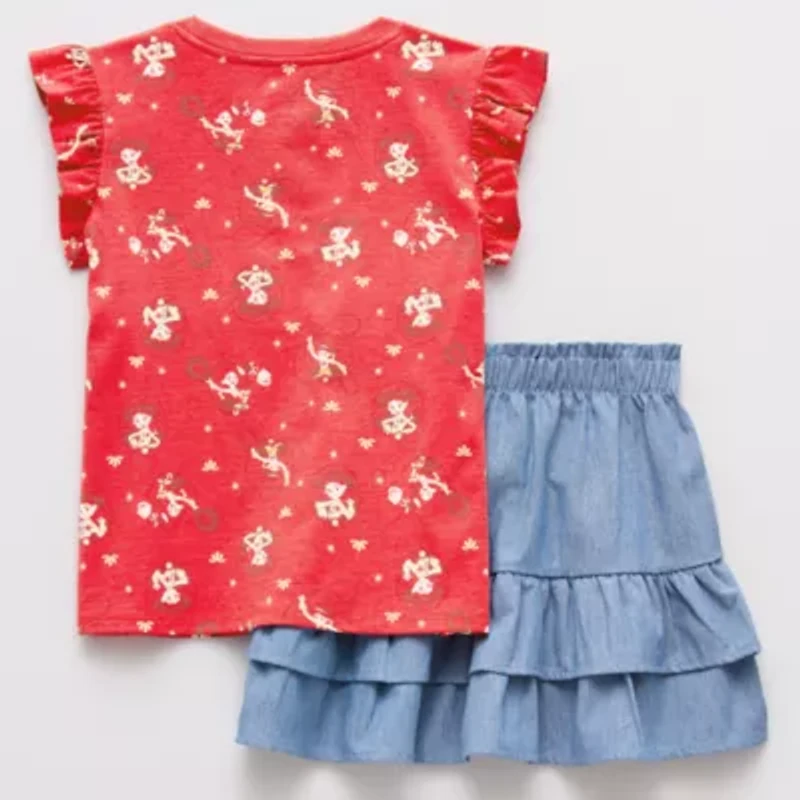 Disney Collection Little & Big Kid Girls 2-pc. Jessie Toy Story Skirt Set