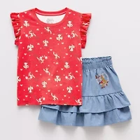 Disney Collection Little & Big Kid Girls 2-pc. Jessie Toy Story Skirt Set