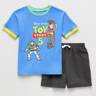 Disney Collection Little & Big Kid Boys Toy Story 2-pc. Short Set