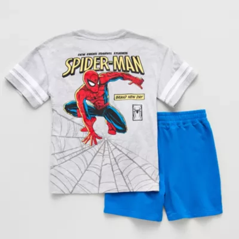 Disney Collection Little & Big Kid Boys Spiderman 2-pc. Short Set