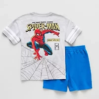 Disney Collection Little & Big Kid Boys Spiderman 2-pc. Short Set