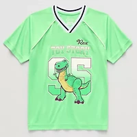 Disney Collection Little & Big Kid Boys V Neck Short Sleeve Regular Fit Toy Story Graphic T-Shirt