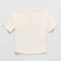 Disney Collection Little & Big Kid Girls Round Neck Short Sleeve Regular Fit Princess Moana Graphic T-Shirt