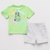 Toddler Boys Bluey 2-pc. Short Set