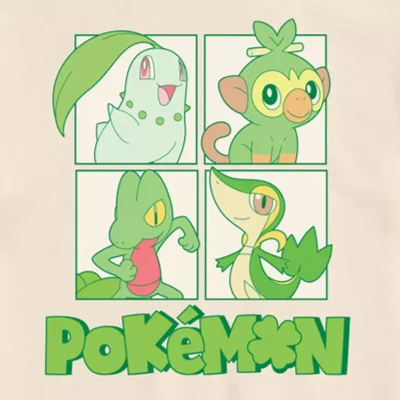 Novelty Mens Crew Neck Short Sleeve Pokemon Graphic T-Shirt