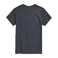 Novelty Mens Crew Neck Short Sleeve Regular Fit Spongebob Graphic T-Shirt