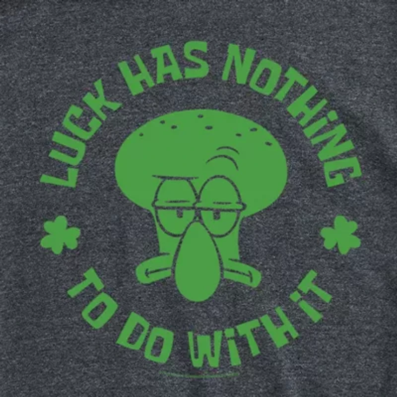 Novelty Mens Crew Neck Short Sleeve Regular Fit Spongebob Graphic T-Shirt