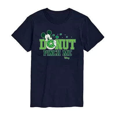 Novelty Mens Crew Neck Short Sleeve Regular Fit Mickey Mouse Graphic T-Shirt