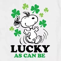 Novelty Mens Crew Neck Short Sleeve Regular Fit Snoopy Graphic T-Shirt