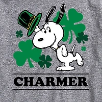 Novelty Mens Crew Neck Short Sleeve Regular Fit Snoopy Graphic T-Shirt