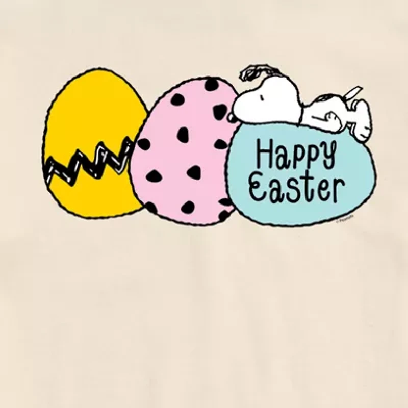 Novelty Mens Crew Neck Short Sleeve Snoopy Graphic T-Shirt