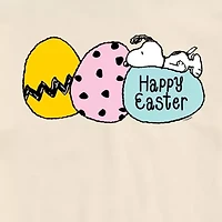 Novelty Mens Crew Neck Short Sleeve Snoopy Graphic T-Shirt