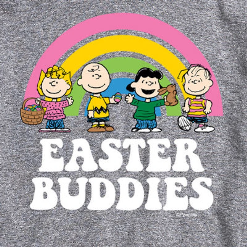 Novelty Mens Crew Neck Short Sleeve Peanuts Graphic T-Shirt