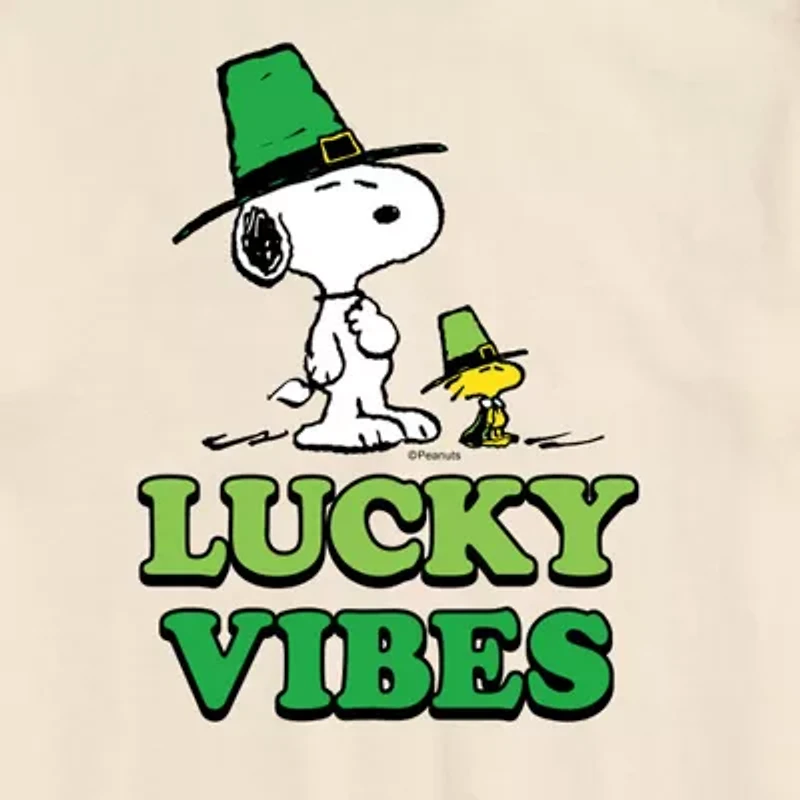 Novelty Mens Crew Neck Short Sleeve Regular Fit Snoopy Graphic T-Shirt