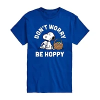 Novelty Mens Crew Neck Short Sleeve Regular Fit Snoopy Graphic T-Shirt