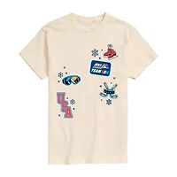 Novelty Mens Crew Neck Short Sleeve Regular Fit Graphic T-Shirt