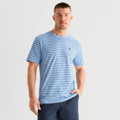 U.S. Polo Assn. Stretch Mens Crew Neck Short Sleeve T-Shirt