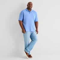 U.S. Polo Assn. Interlock Big and Tall Mens Classic Fit Short Sleeve Shirt