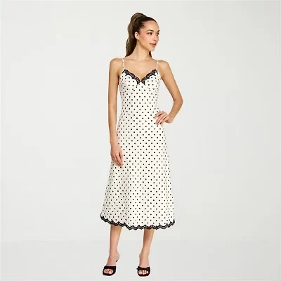 belle vie Womens Sleeveless Slip Dress