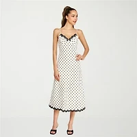 belle vie Womens Sleeveless Slip Dress