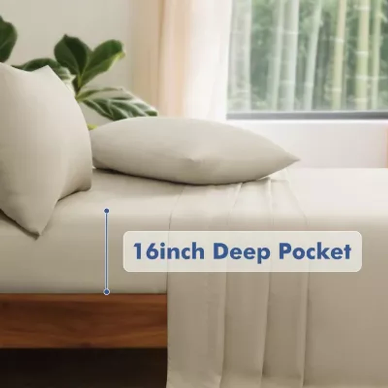 Awesome Home™ Rayon from Bamboo Viscose 500tc Temperature Regulating Sheet Set