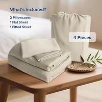Awesome Home™ Rayon from Bamboo Viscose 500tc Temperature Regulating Sheet Set