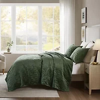 Madison Park Emery 3-Pc Velvet Quilt Set